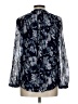 Rails 100% Polyester Blue Long Sleeve Blouse Size L - photo 2