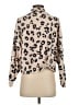 Lush Animal Print Tan Pullover Sweater Size S - photo 2