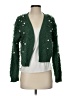 Mighty Fine 100% Polyester Green Cardigan Size S - photo 1