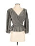 ASTR The Label Gray 3/4 Sleeve Blouse Size XS - photo 1