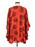 Unbranded 100% Rayon Orange 3/4 Sleeve Blouse Size M (estimated) - photo 2