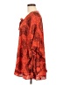 Unbranded 100% Rayon Orange 3/4 Sleeve Blouse Size M (estimated) - photo 5