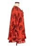 Unbranded 100% Rayon Orange 3/4 Sleeve Blouse Size M (estimated) - photo 4