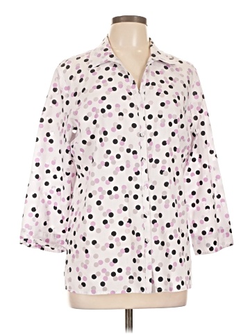 Sag Harbor 3/4 Sleeve Button-Down Shirt (view 1)