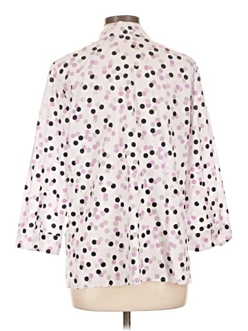 Sag Harbor 3/4 Sleeve Button-Down Shirt (view 2)