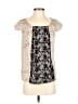 Young Essence 100% Polyester Gray Short Sleeve Top Size S - photo 1
