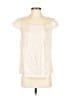 Young Essence 100% Polyester Ivory Short Sleeve Blouse Size S - photo 1