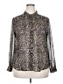 Mint Velvet 100% Polyester Animal Print Gray Long Sleeve Blouse Size 18 - photo 1