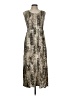 Notations 100% Rayon Animal Print Silver Cocktail Dress Size L (petite) - photo 1