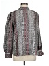 About A Girl 100% Polyester Tweed Gray Long Sleeve Blouse Size L - photo 1