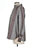 About A Girl 100% Polyester Tweed Gray Long Sleeve Blouse Size L - photo 5