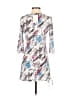 Young Essence Graphic Silver Casual Dress Size S - photo 2