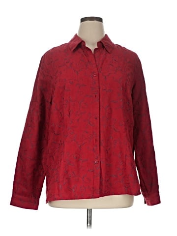 Sag Harbor Long Sleeve Blouse (view 1)