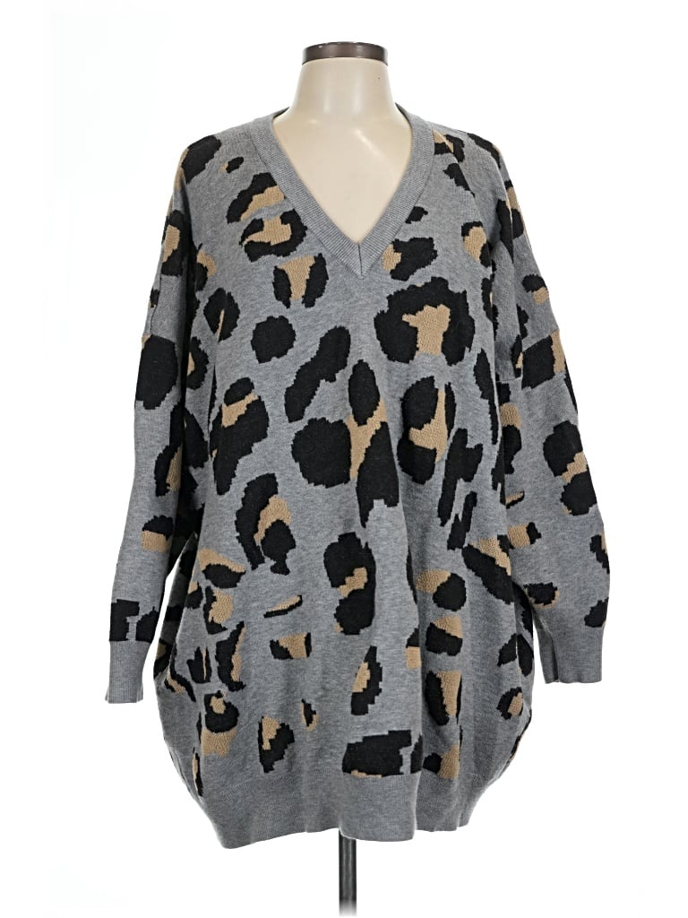 Pre-owned Bloomchic Pullover Sweater In Gray