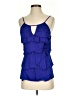 BCBGMAXAZRIA 100% Polyester Blue Sleeveless Blouse Size XS - photo 1