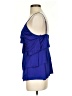 BCBGMAXAZRIA 100% Polyester Blue Sleeveless Blouse Size XS - photo 5
