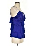 BCBGMAXAZRIA 100% Polyester Blue Sleeveless Blouse Size XS - photo 4