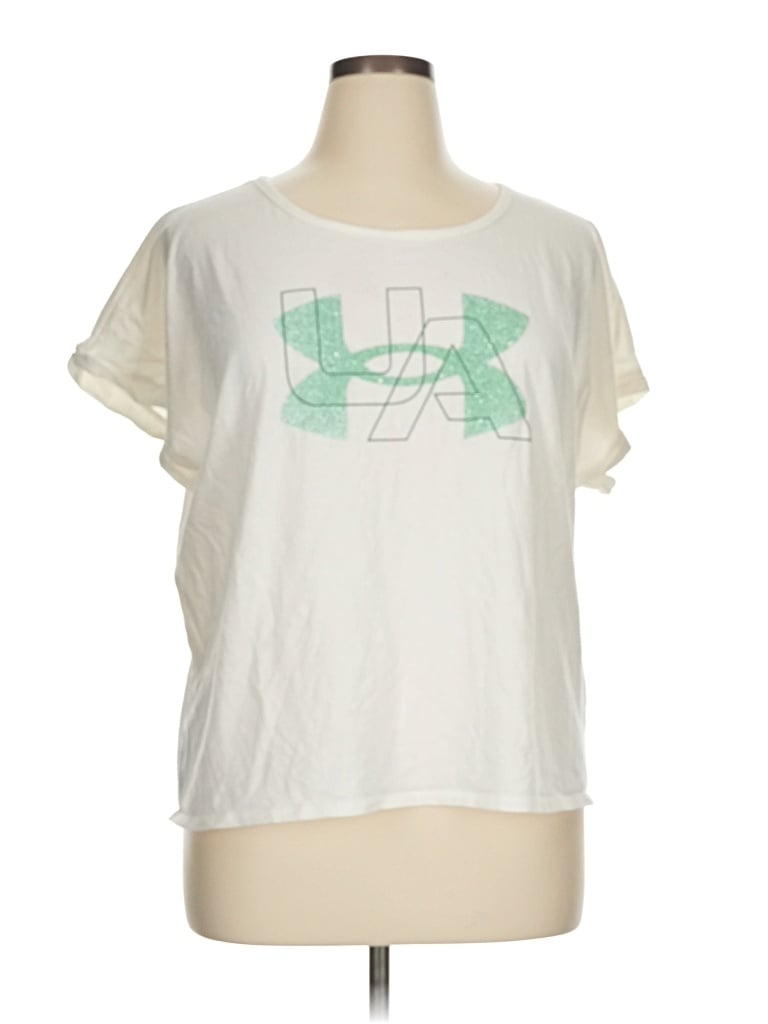 Pre-owned Under Armour Short Sleeve T-shirt In White