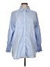 Assorted Brands 100% Polyester Stripes Blue Long Sleeve Blouse Size M - photo 1