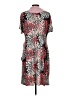 Robbie Bee Print Red Casual Dress Size L - photo 2