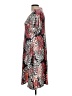Robbie Bee Print Red Casual Dress Size L - photo 5