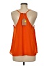 Main Strip 100% Polyester Orange Sleeveless Blouse Size M - photo 2