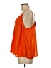Main Strip 100% Polyester Orange Sleeveless Blouse Size M - photo 5