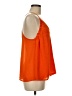 Main Strip 100% Polyester Orange Sleeveless Blouse Size M - photo 4