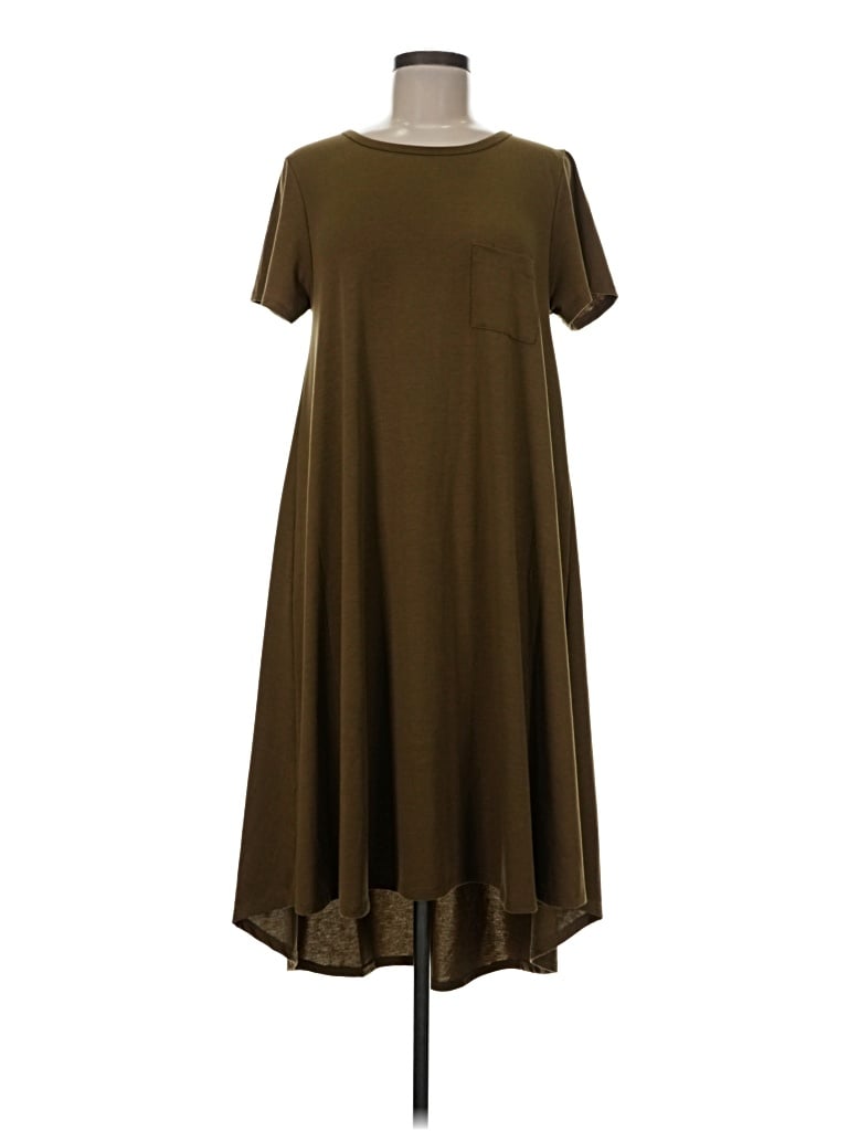 Pre-owned Lularoe Casual Dress In Brown