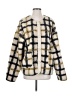 By Together 100% Polyester Plaid Ivory Faux Fur Jacket Size S - photo 1