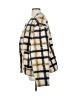 By Together 100% Polyester Plaid Ivory Faux Fur Jacket Size S - photo 5