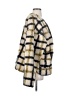 By Together 100% Polyester Plaid Ivory Faux Fur Jacket Size S - photo 4