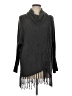 NY Collection 100% Acrylic Gray Poncho Size L (estimated) - photo 1