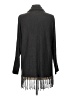 NY Collection 100% Acrylic Gray Poncho Size L (estimated) - photo 2