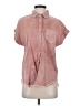 Roolee 100% Tencel Pink Short Sleeve Blouse Size S - photo 1