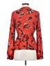 The Room 100% Polyester Orange Long Sleeve Blouse Size S - photo 2
