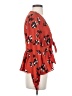 The Room 100% Polyester Orange Long Sleeve Blouse Size S - photo 4