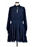 Aqua Paisley Blue Casual Dress Size L - photo 1
