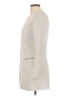 Zara Basic 100% Acetate Ivory Gray Coat Size L - photo 5