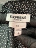 Express 100% Polyester Polka Dots Black button down Size L - photo 7