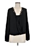 BCBGMAXAZRIA 100% Polyester Black Long Sleeve Blouse Size M - photo 1
