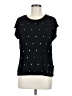 Rafaella Black Short Sleeve Top Size M (petite) - photo 1