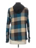 Ocean Current Plaid Teal Long Sleeve Button-Down Shirt Size S - photo 2
