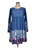 Zanzea Collection Paisley Blue Casual Dress Size XL - photo 1