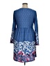 Zanzea Collection Paisley Blue Casual Dress Size XL - photo 2