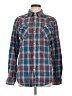 Assorted Brands 100% Cotton Plaid Blue Long Sleeve Button-Down Shirt Size L - photo 1