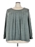 BLOOMCHIC Gray Long Sleeve Blouse Size 22 - 24 - photo 1