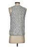 Ann Taylor LOFT 100% Viscose Silver Sleeveless Blouse Size XS - photo 2