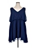 Assorted Brands Solid Blue Casual Dress Size XL (estimated) - photo 1