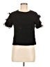 Lea & Viola Black Short Sleeve Top Size M - photo 1
